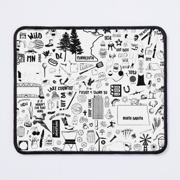 Item preview, North Dakota Minnesota Core Doodle designed and sold by Gracewagner18.
