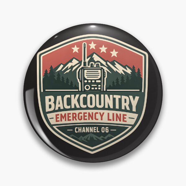 Item preview, Backcountry Emergency Line Retro Camping Graphic designed and sold by Naviora.