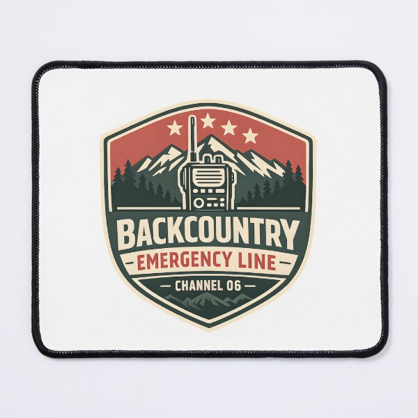 Item preview, Backcountry Emergency Line Retro Camping Graphic designed and sold by Naviora.