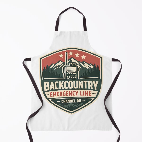 Item preview, Backcountry Emergency Line Retro Camping Graphic designed and sold by Naviora.