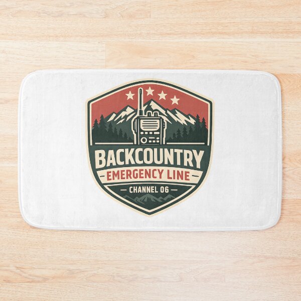 Item preview, Backcountry Emergency Line Retro Camping Graphic designed and sold by Naviora.