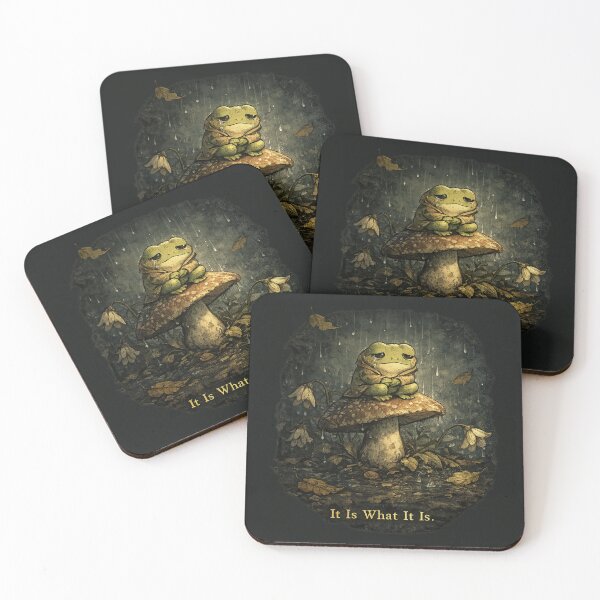 Item preview, Sad Frog It Is What It Is – Melancholic Vintage Aesthetic Emotional Art | Sad Frog Gift designed and sold by irfanshikh.