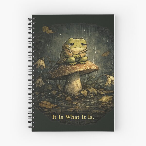 Item preview, Sad Frog It Is What It Is – Melancholic Vintage Aesthetic Emotional Art | Sad Frog Gift designed and sold by irfanshikh.