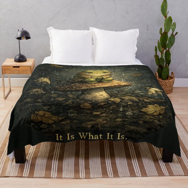 Item preview, Sad Frog It Is What It Is – Melancholic Vintage Aesthetic Emotional Art | Sad Frog Gift designed and sold by irfanshikh.