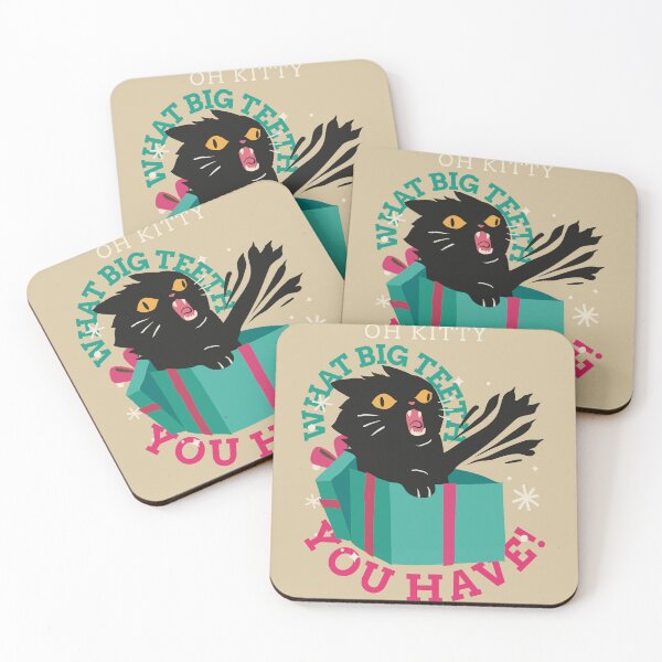 Item preview, OH KITTY WHAT BIG TEETH YOU HAVE! designed and sold by Hevzy.