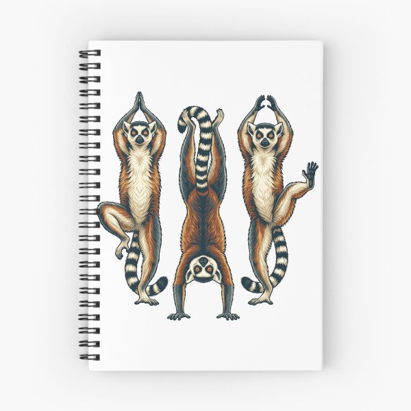 Item preview, Three Lemurs Doing Morning Yoga Poses designed and sold by TeeARTHY.