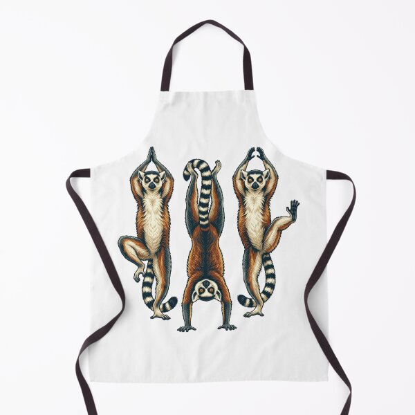 Item preview, Three Lemurs Doing Morning Yoga Poses designed and sold by TeeARTHY.