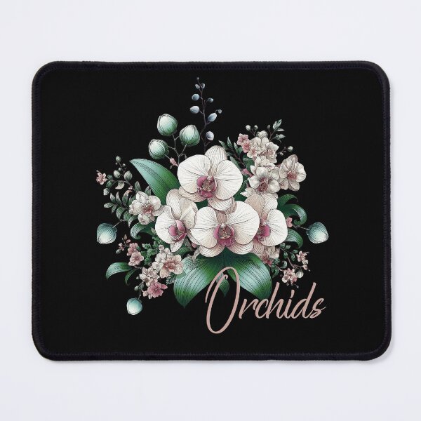 Item preview, FLORAL ART, WHITE ORCHIDS, EXOTIC BLOSSOMS, PRETTY FLOWERS designed and sold by classic car craze.