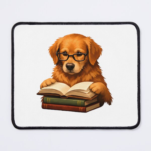 Item preview, Smart Golden Retriever Book Lover designed and sold by teeperfect.