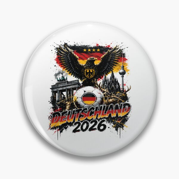 Item preview, Deutschland 2026 Adler Fußball  T-Shirt – Patriotisches Deutsches Soccer Supporter Shirt im Vintage Stil designed and sold by al21ex.