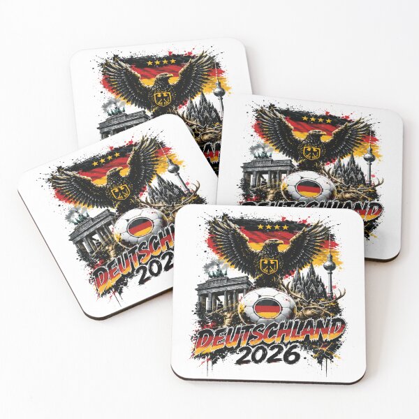 Item preview, Deutschland 2026 Adler Fußball  T-Shirt – Patriotisches Deutsches Soccer Supporter Shirt im Vintage Stil designed and sold by al21ex.