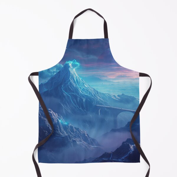 Item preview, Alien Crystal Mountains with Floating Islands and Celestial Storm Sky designed and sold by Luminous Wilds.