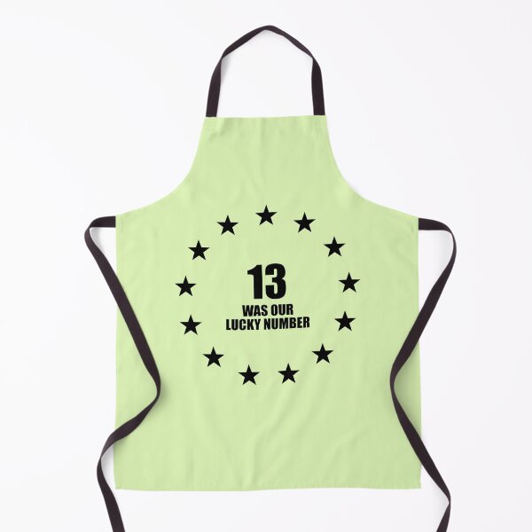 Item preview, 13 Was Our Lucky Number - Patriotic Stars Black Version designed and sold by 2BrokeYoopers.