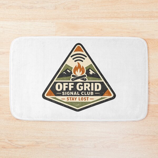 Item preview, Off Grid Signal Club Vintage Camping Shirt designed and sold by Naviora.