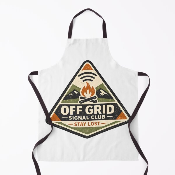 Item preview, Off Grid Signal Club Vintage Camping Shirt designed and sold by Naviora.