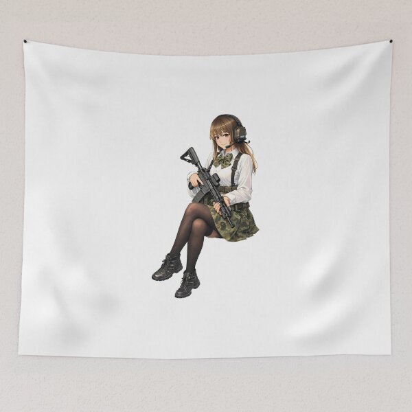 Item preview, Tactical School Girl - Anime Special Ops designed and sold by RAWLIFEGRAPHIC.