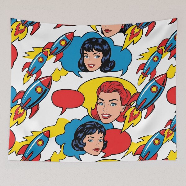 Item preview, Face Rocket Pop Art Doodles Fantasy Artistic Expression designed and sold by ART ATTACK ZONE.