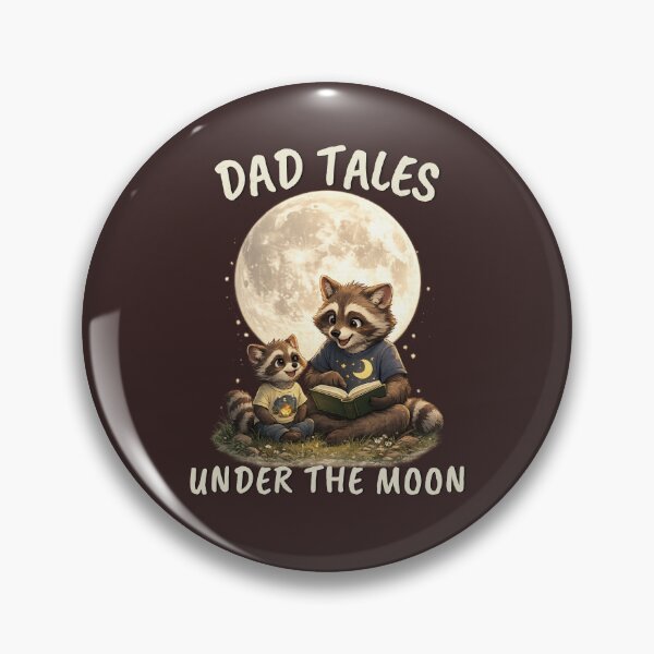 Item preview, Dad Tales Under The Moon Cute Raccoon Father Son Storytelling Shirt designed and sold by HOUSE OF TIST.