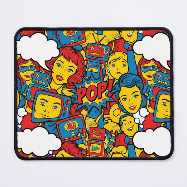 Item preview, Red Blue Yellow Pop Art Doodles Artistic Expression designed and sold by ART ATTACK ZONE.