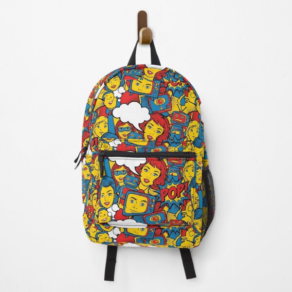 Item preview, Red Blue Yellow Pop Art Doodles Artistic Expression designed and sold by ART ATTACK ZONE.