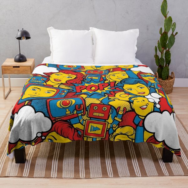 Item preview, Red Blue Yellow Pop Art Doodles Artistic Expression designed and sold by ART ATTACK ZONE.