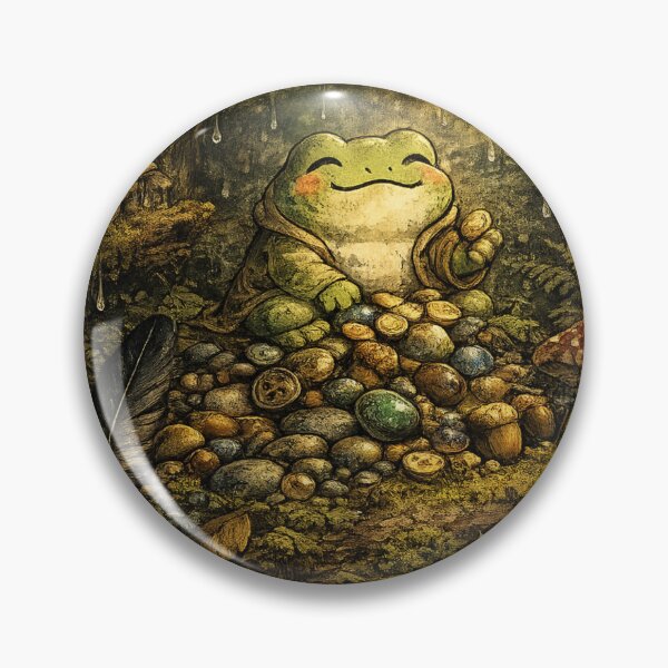 Item preview, Goblincore Frog Hoard Collector – Whimsical Forest Treasure Art | Goblincore Frog Gift designed and sold by irfanshikh.