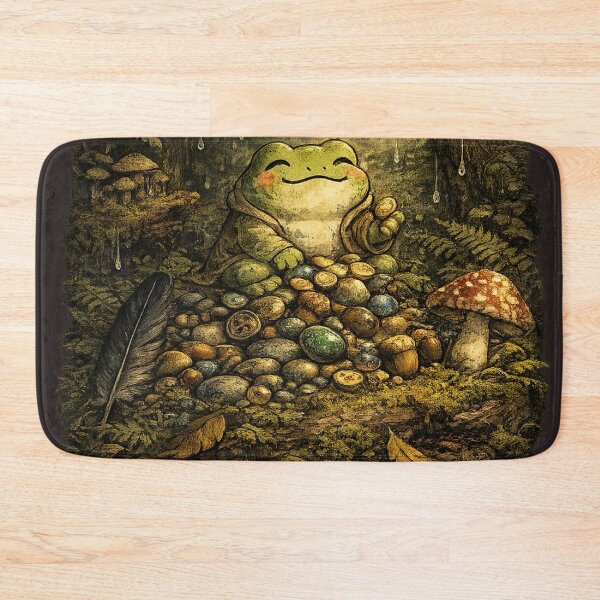 Item preview, Goblincore Frog Hoard Collector – Whimsical Forest Treasure Art | Goblincore Frog Gift designed and sold by irfanshikh.