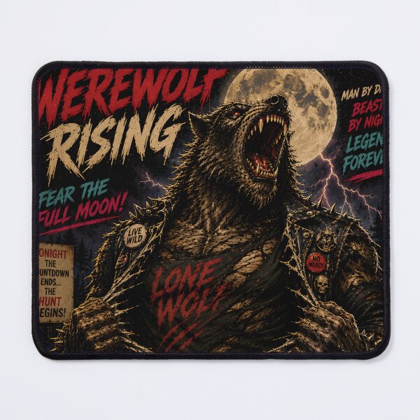 Item preview, Werewolf Ripped Shirt Horror Art | Werewolf Rising Full Moon Retro Monster Design designed and sold by The Confluence.