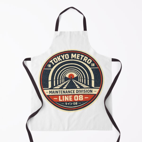Item preview, Tokyo Metro Maintenance Division Retro Streetwear Graphic designed and sold by Naviora.