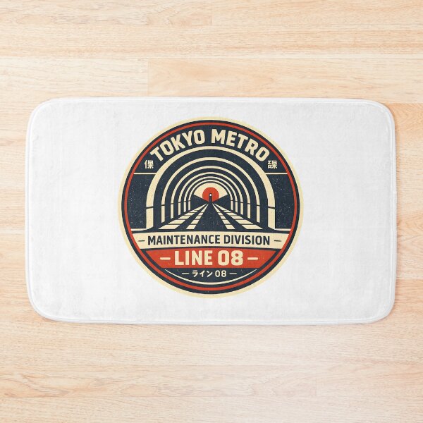 Item preview, Tokyo Metro Maintenance Division Retro Streetwear Graphic designed and sold by Naviora.