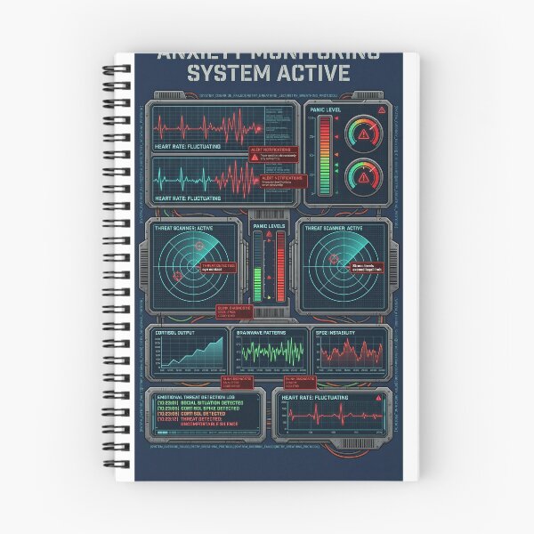 Item preview, Anxiety Monitoring System Active – Cyber Emotional Scanner designed and sold by Prism-Bubble.