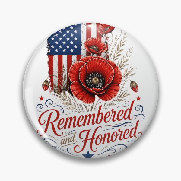 Item preview, Red Poppy Flower American Flag Remembrance : Veterans Day Memorial Military Tribute designed and sold by PrintifyPxl.