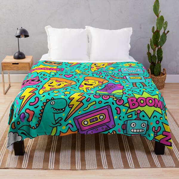 Item preview, Pizza Cats Gamer Pop Art Doodles Robots Fantasy  designed and sold by ART ATTACK ZONE.