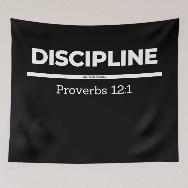 Item preview, Discipline Proverbs 12:1 Bible Verse Christian Design designed and sold by Ken Chung.