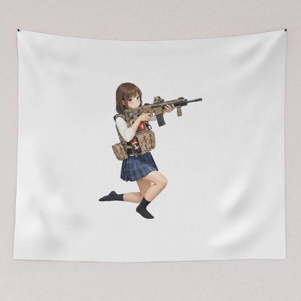 Item preview, Tactical School Girl - Anime Special Ops designed and sold by RAWLIFEGRAPHIC.