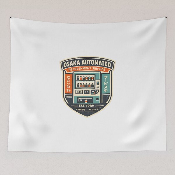 Item preview, Osaka Automated Refreshment Service Retro Graphic designed and sold by Naviora.