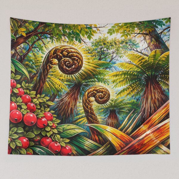 Item preview, Lush Tropical Forest Scene designed and sold by cuprum.