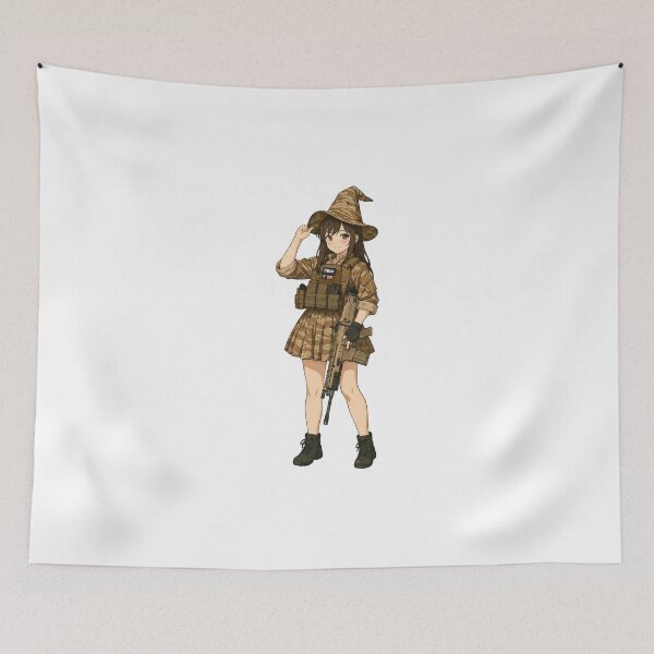 Item preview, Tactical School Girl - Anime Special Ops designed and sold by RAWLIFEGRAPHIC.