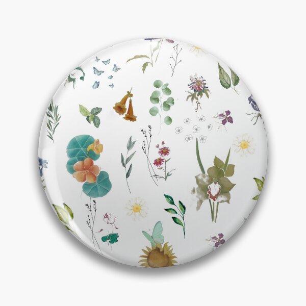 Item preview, Colorful Botanical Flower Pattern – Floral Illustration Surreal Style designed and sold by su74lab.