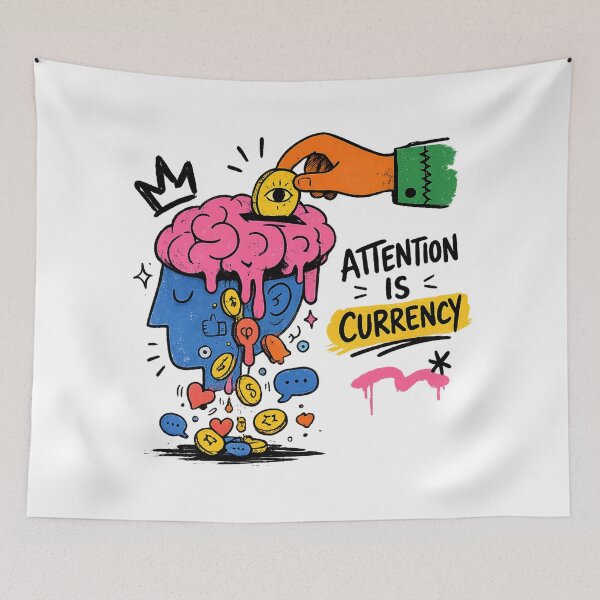 Item preview, Attention Economy Brain designed and sold by fritz-10signer.