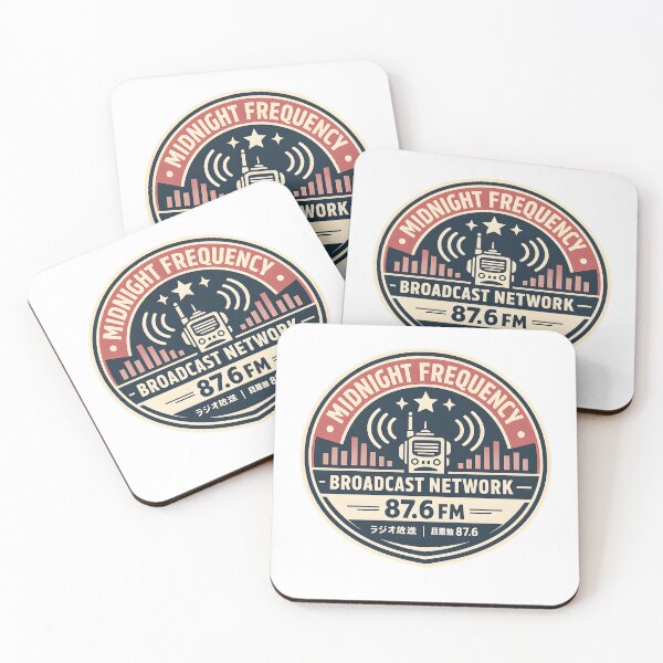 Item preview, Midnight Frequency Broadcast Network Retro Graphic designed and sold by Naviora.