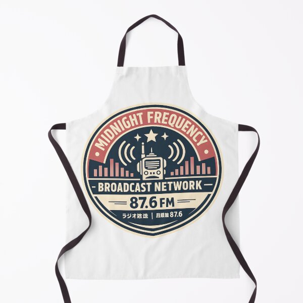 Item preview, Midnight Frequency Broadcast Network Retro Graphic designed and sold by Naviora.