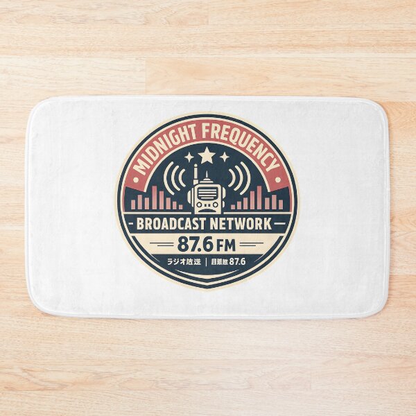 Item preview, Midnight Frequency Broadcast Network Retro Graphic designed and sold by Naviora.