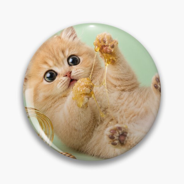Item preview, Tiny Kitten Discovers Honey designed and sold by LovelyCatGalaxy.