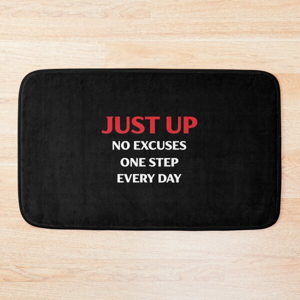 Item preview, Just Up (No Excuses) White+Red designed and sold by Pencil & Pixel.