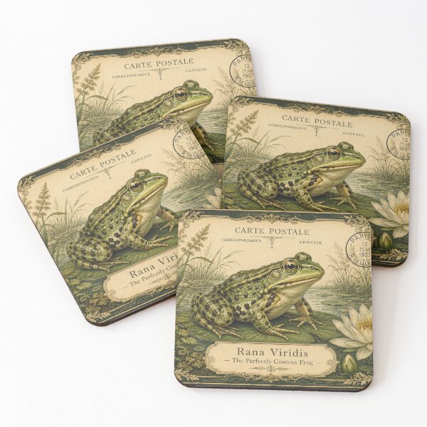 Item preview, Vintage Nature Postcard Frog Botanical – Victorian Natural History Engraving Art | Frog Lover Gift designed and sold by irfanshikh.