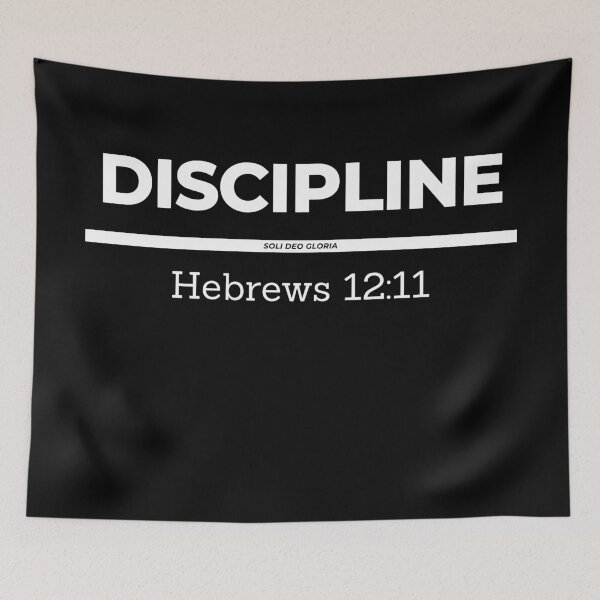 Item preview, Discipline Hebrews 12:11 Bible Verse Christian Design designed and sold by Ken Chung.
