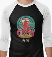 Camiseta ¾ bicolor para hombre Octo Sushi Bar