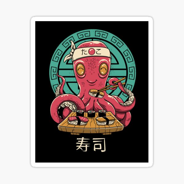 Vista previa del artículo con la obra «Barra de sushi pulpo», diseñado y vendido por vincenttrinidad.