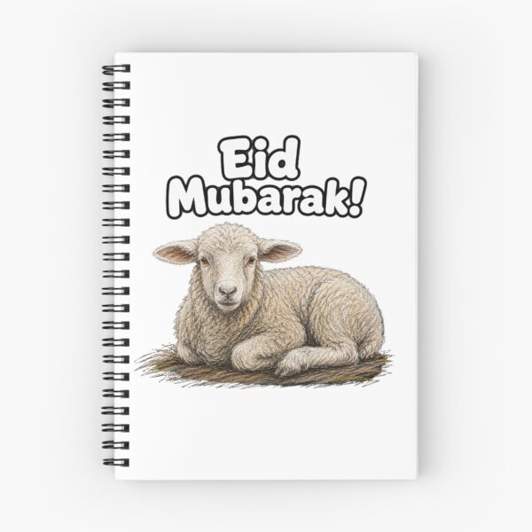 Item preview, Eid Mubarak Sheep – Eid al-Adha Design designed and sold by JOANNASKAH.